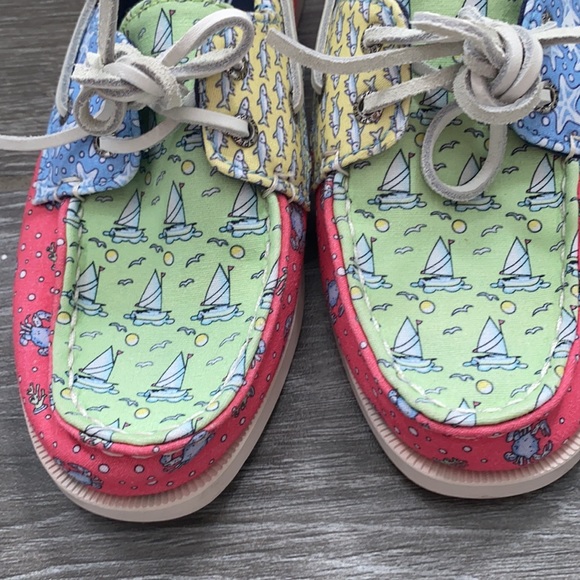 Shoes Boys Sperry Vineyard Vines Boat Loafer Shoes Size 1 Euc Poshmark